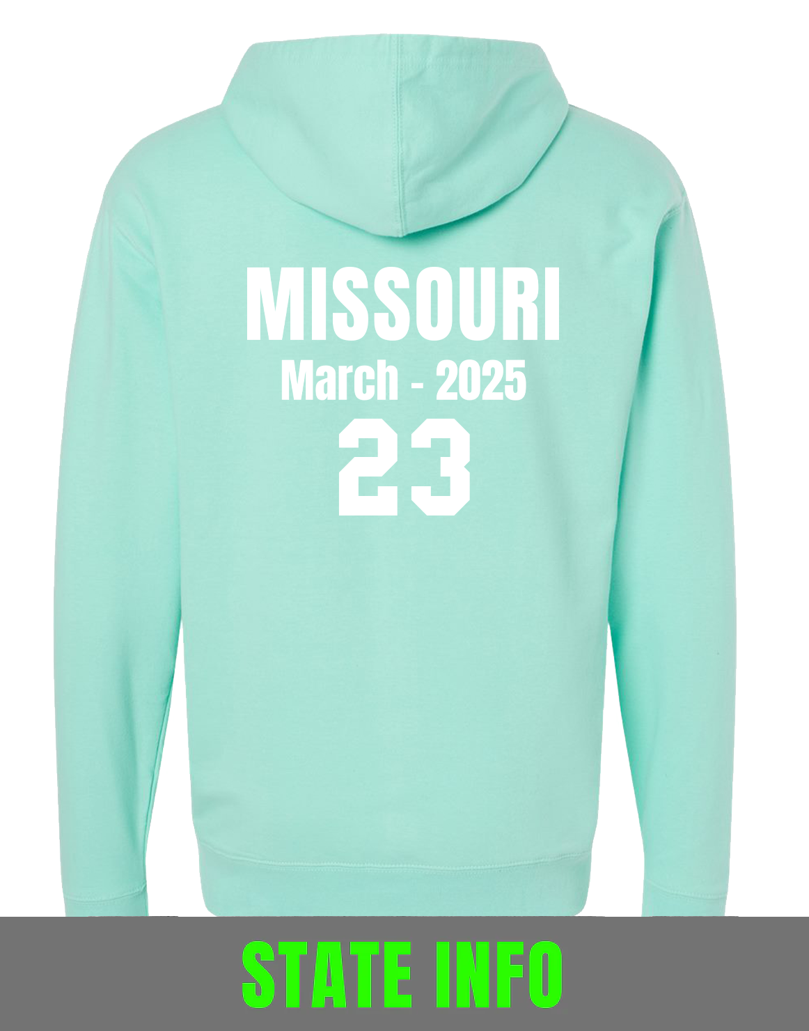 Mint Missouri State Basketball Sweatshirt